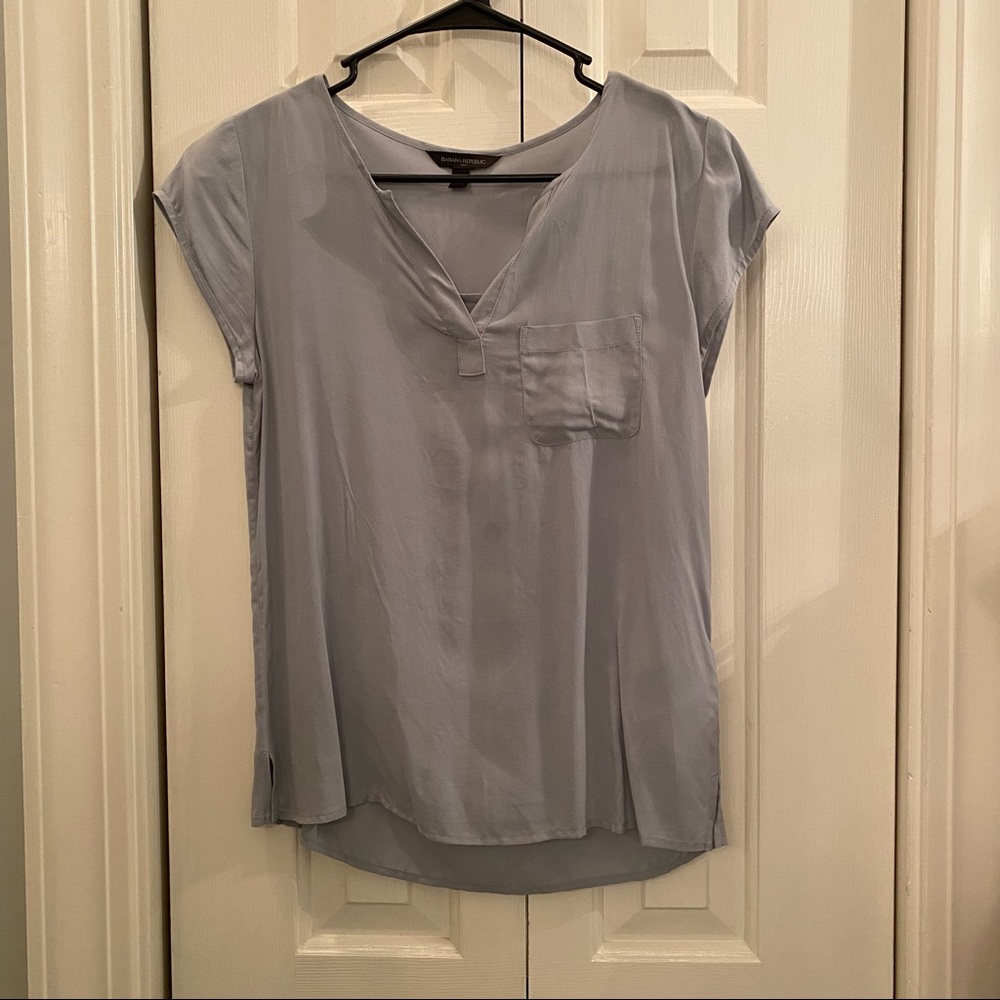 Light Blue Banana Republic Top